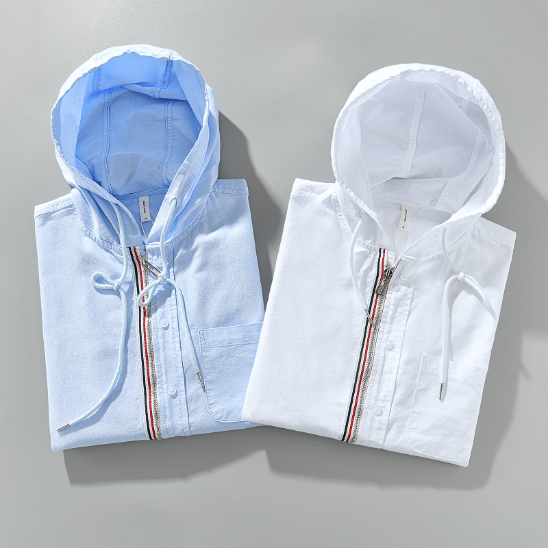 Back view of unisex Chelsea lightweight casual hoodie shirt, relaxed fit for everyday comfort.