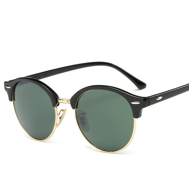 Premium UV400 protection sunglasses. Anti-glare lenses in a chic unisex alloy frame, perfect summer eyewear accessory.