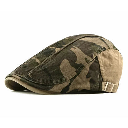 Stylish khaki ivy cap for men & women, adjustable fit for versatile casual fashion.