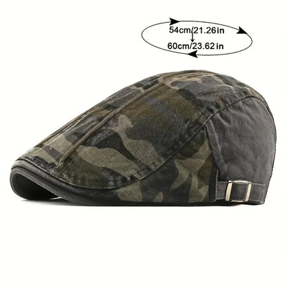 Vibrant camouflage ivy cap, classic unisex style with an adjustable fit for outdoor adventure.