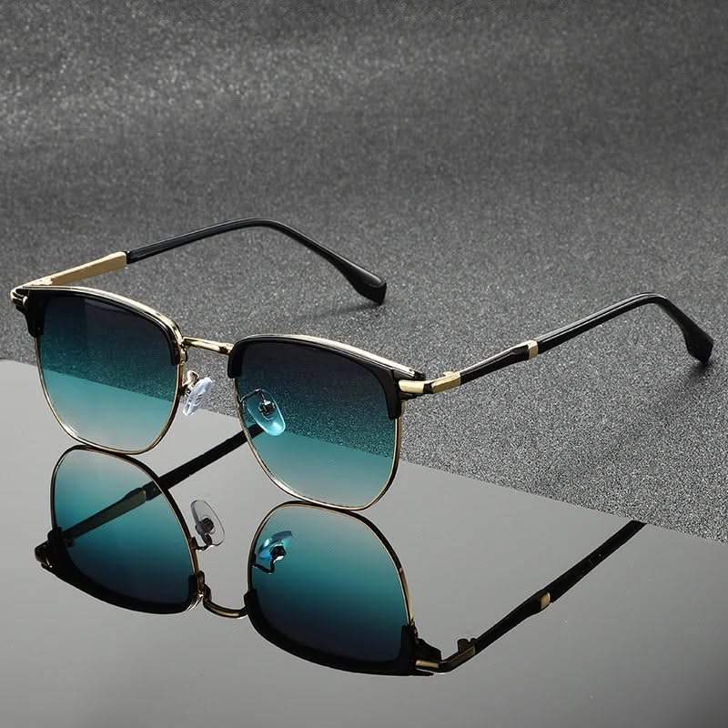 Classic Clubmaster sunglasses, unisex, with UV protection & anti-scratch lenses.