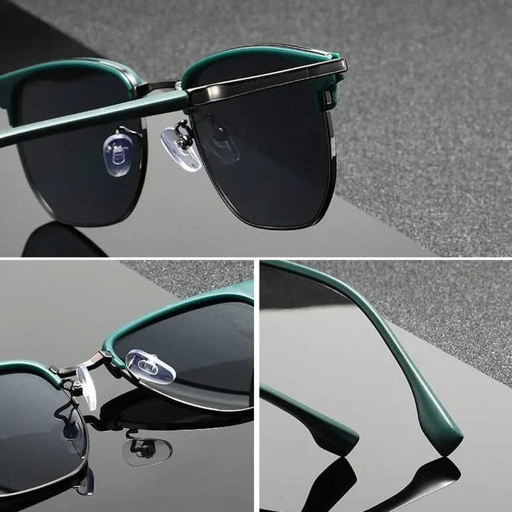 Everyday unisex Clubmaster sunglasses: stylish, anti-scratch, and full UV protection.