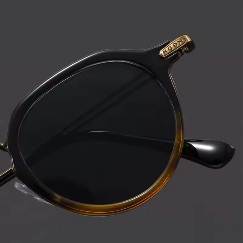 Stylish unisex shades with a durable metal frame & anti-glare UV protection.