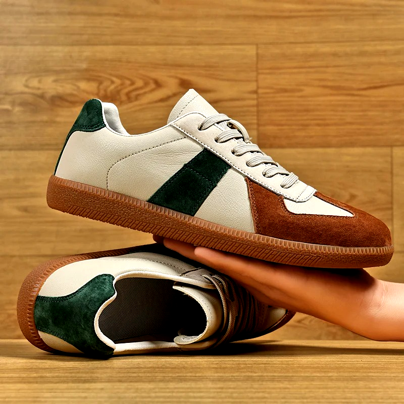 Unisex classic retro sneakers for all-day comfort. Stylish lace-up casual walking shoes for daily wear.