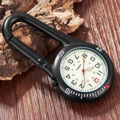 Clip-on quartz pocket watch, a practical and stylish addition to any outdoor or survival gear