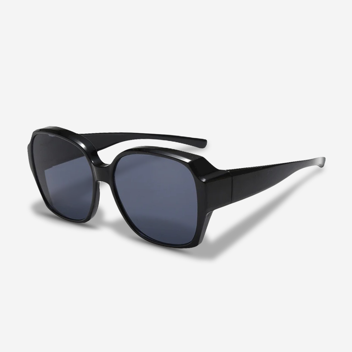 Enhance outdoor vision with these unisex clip-on sunglasses, offering superior UV protection & glare reduction.