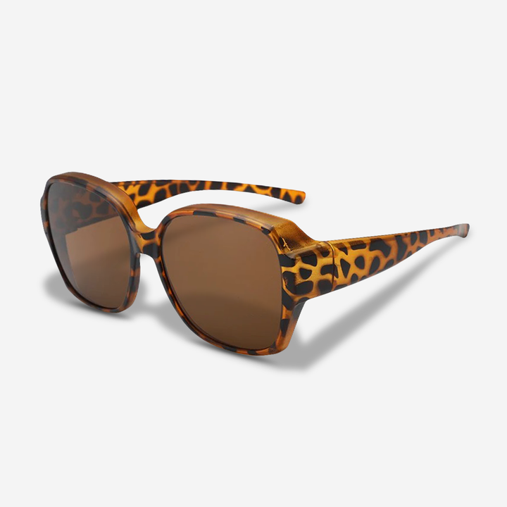 Versatile polarized clip-on shades, an essential eyewear accessory for prescription users seeking glare reduction.