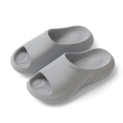 Super soft cloud-comfort EVA slides. Lightweight, breathable unisex footwear for relaxing indoor or outdoor casual wear.