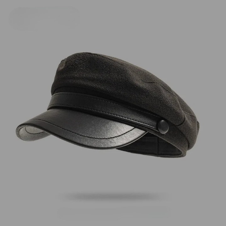 Stylish brown unisex fisherman cap; classic European design, perfect for a casual coastal aesthetic.