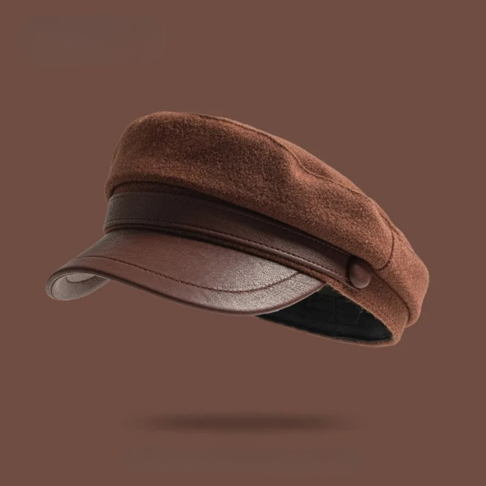 Khaki Unisex Coastal Fisherman Cap. Chic vintage headwear & casual accessory for timeless fashion.