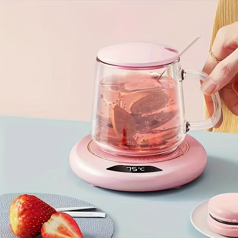 Enjoy perfectly warm coffee with this convenient USB powered mug heater and desk accessory.