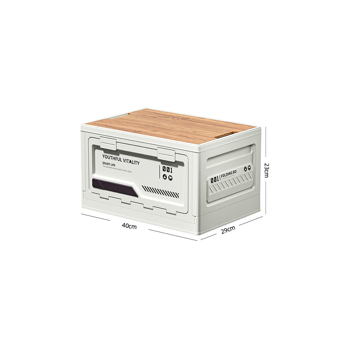 Heavy-duty collapsible storage with table top, an essential for camping gear & trunk organization