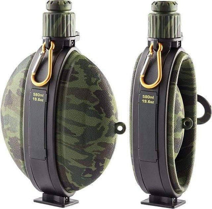BPA-free collapsible water bottle made of durable silicone, ideal for sports, gym, and travel