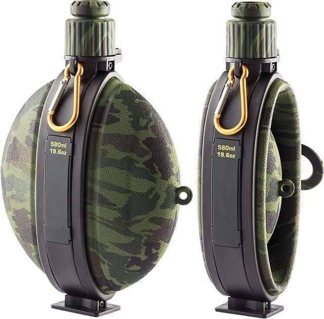 BPA-free collapsible water bottle made of durable silicone, ideal for sports, gym, and travel