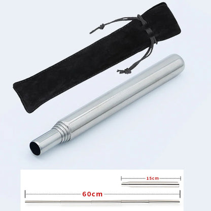 Unisex fire blowpipe and carrying case, essential camping gear for wilderness adventures