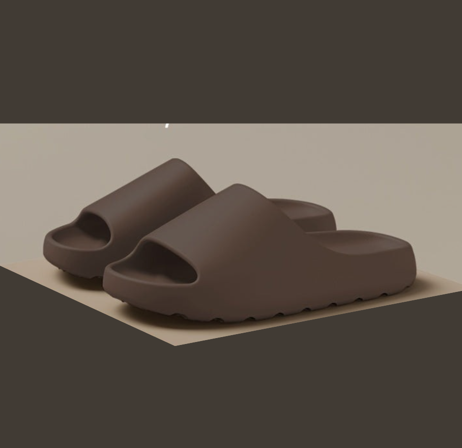 Men's & women's soft EVA open toe slippers. Lightweight, comfortable, and waterproof for indoor/outdoor wear.