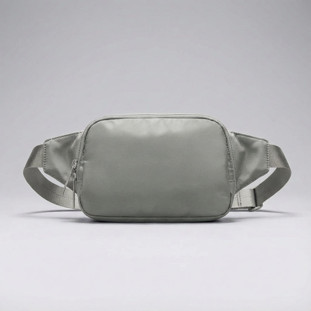 Everyday carry nylon fanny pack, slim and organized design. Unisex for travel or daily errands.
