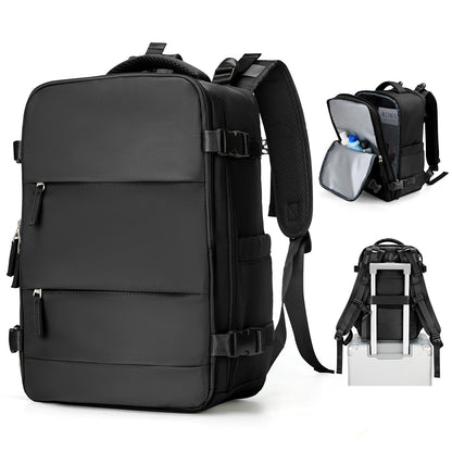 Unisex compact travel backpack, airline approved, ideal for weekend trips & daily commute.