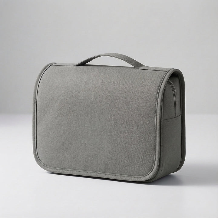 Portable waterproof travel toiletry bag for men & women. Ideal for organized packing.