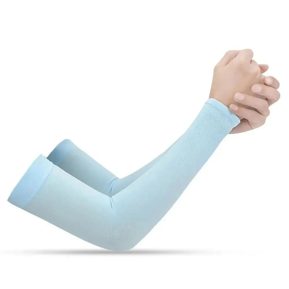 Outdoor gear: Cooling, UPF 50+ UV protection arm sleeves for running, cycling, golf.