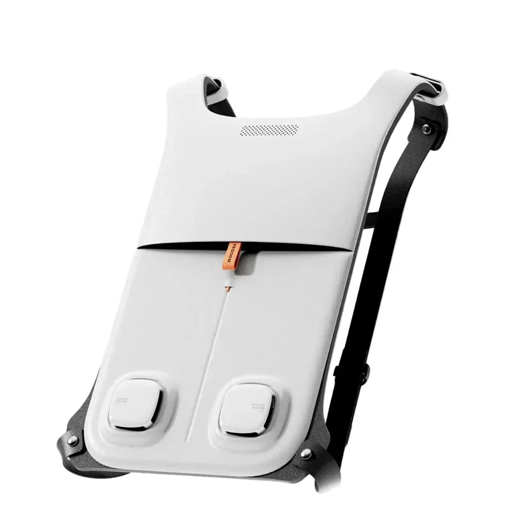Unisex cooling vest with integrated fans provides lightweight, waterproof comfort for heat relief.
