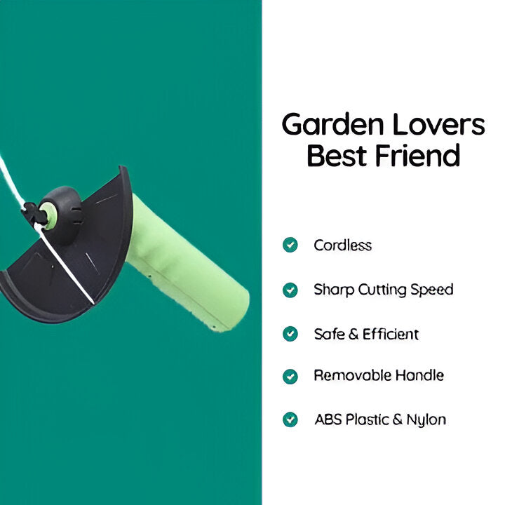 Durable unisex electric trimmer, a portable solution for efficient weed wacking and yard maintenance.