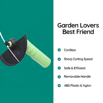 Durable unisex electric trimmer, a portable solution for efficient weed wacking and yard maintenance.