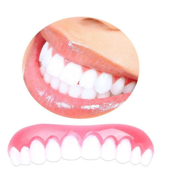 Get an instant perfect smile with this unisex cosmetic teeth cover. An at-home dental veneer for aesthetic teeth.