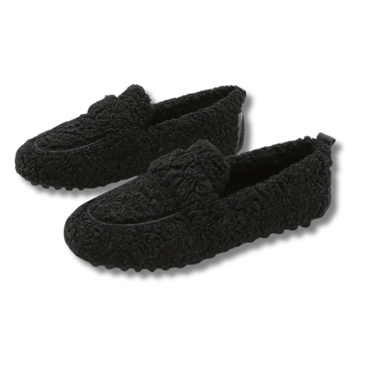 Women's & men's cozy winter house shoes. Warm, comfortable, non-slip indoor footwear & slippers.