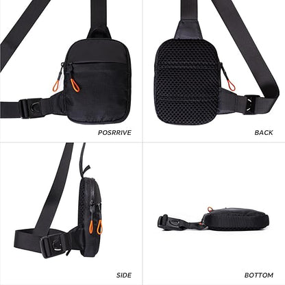 Durable unisex mini sling bag, offers secure, lightweight & waterproof compact storage.