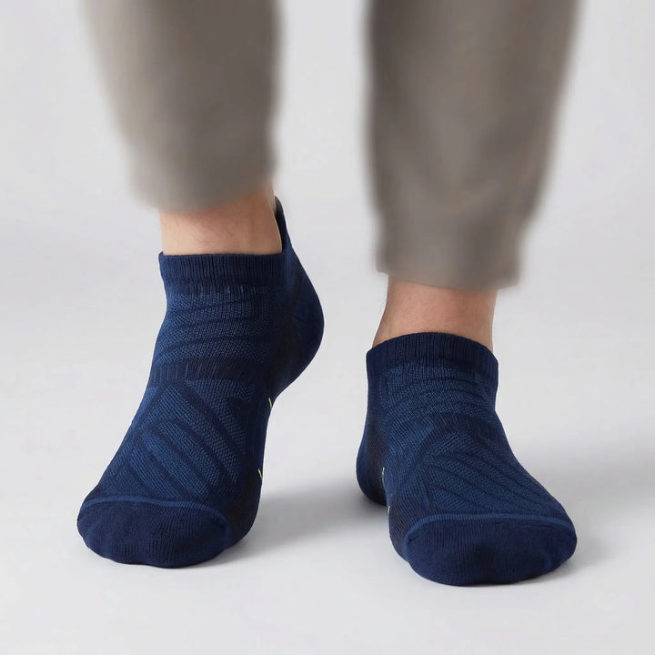 Versatile unisex no-show ankle active socks (5-pack), offering cushioned support for all daily and athletic activities.