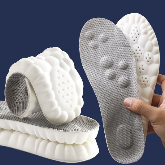 Unisex cushioned arch support insoles for enhanced foot comfort & effective pain relief from daily activities.