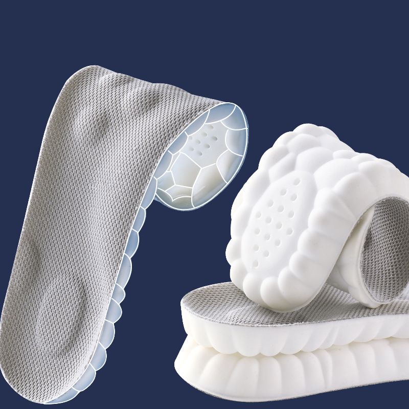 Orthotic arch support insoles, unisex & cushioned, designed for plantar fasciitis & foot pain relief.