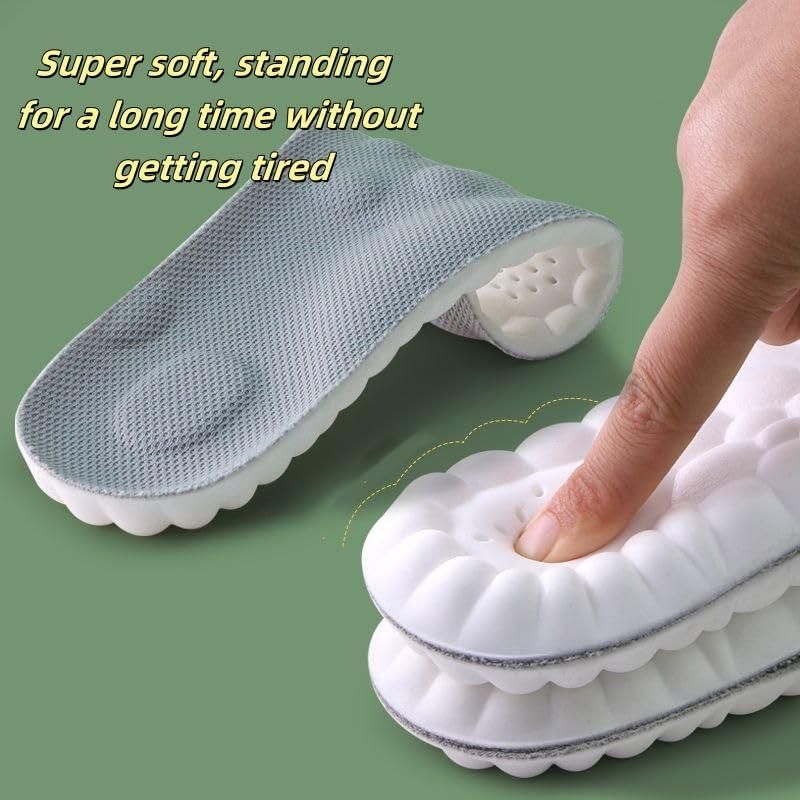 Breathable, cushioned shoe inserts with strong arch support for all-day comfort & improved foot health, unisex.