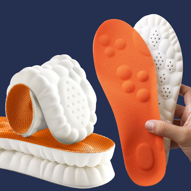 Advanced orthotic arch support insoles, unisex, cushioned, & breathable, enhancing overall foot comfort.