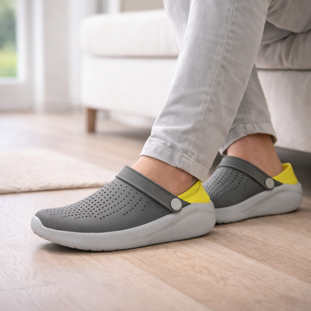 Unisex everyday comfort sandals. Cushioned, padded, and with arch support for all-day relief.