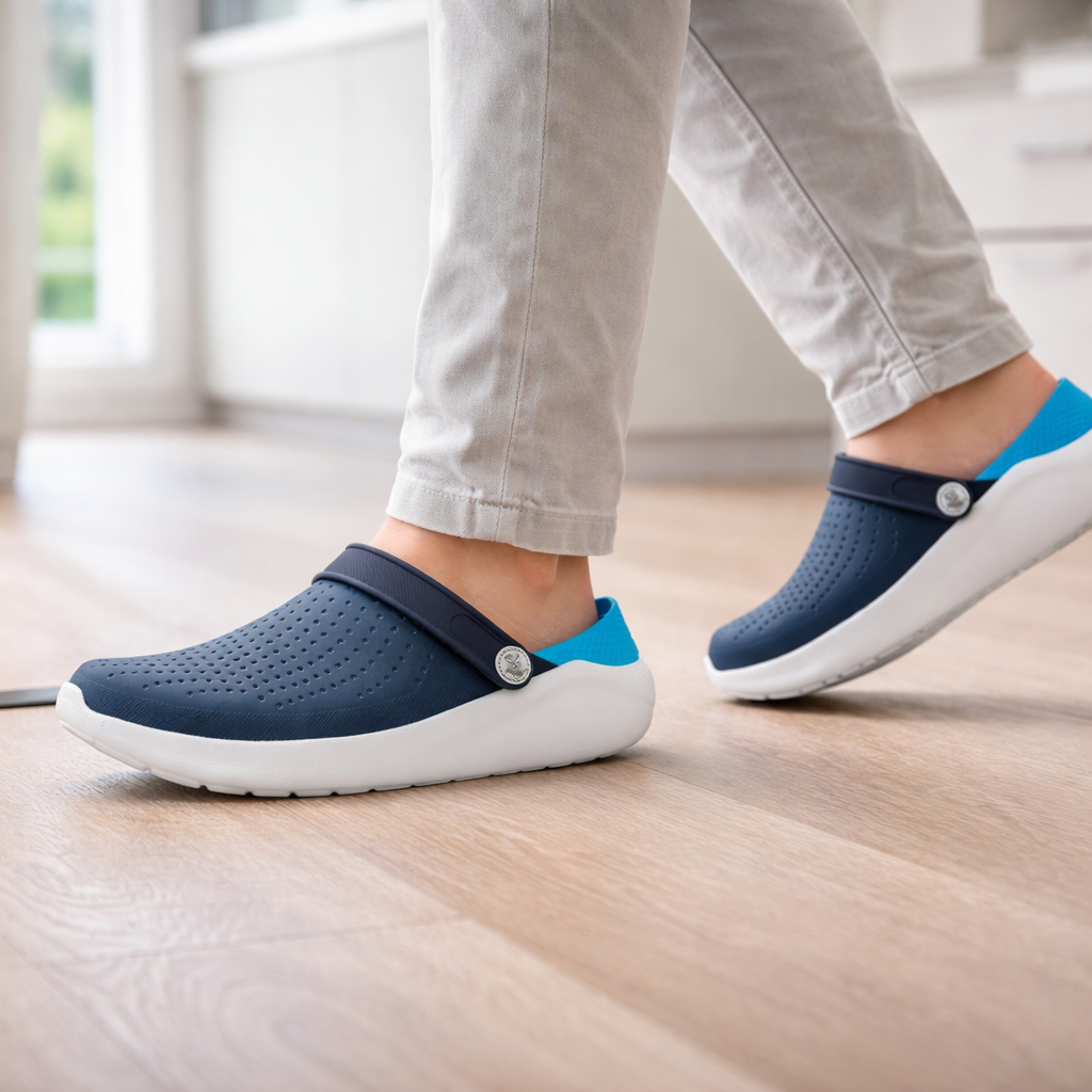 Orthopedic unisex comfort sandals. Cushioned for foot pain relief with essential padded arch support.