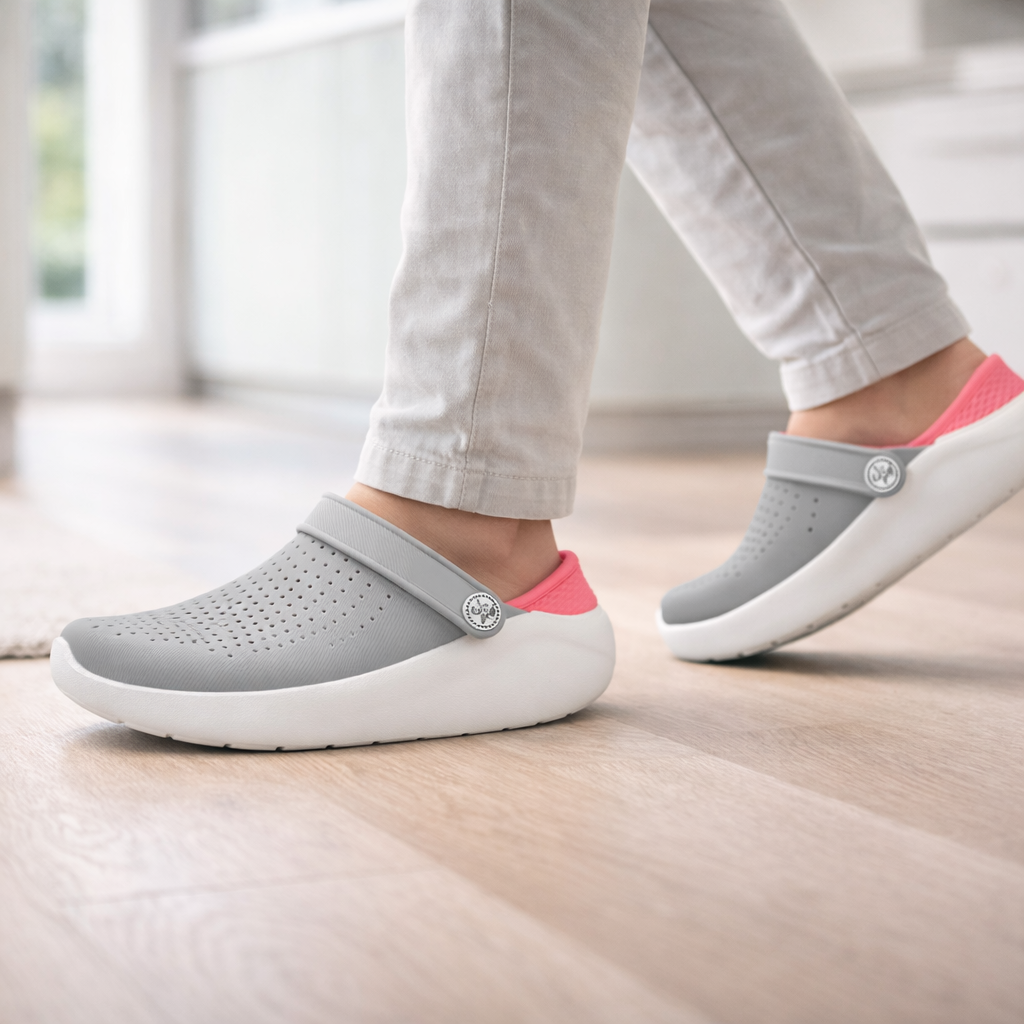 Unisex padded sandals: cushioned, lightweight, with arch support for ultimate walking comfort & foot relief.