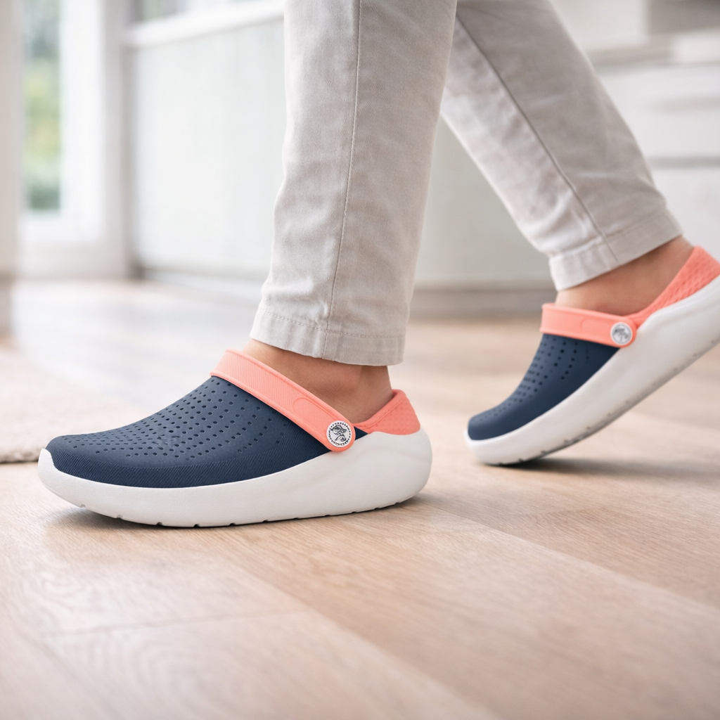 Comfortable unisex sandals providing foot pain relief with their cushioned design & supportive padded arch.