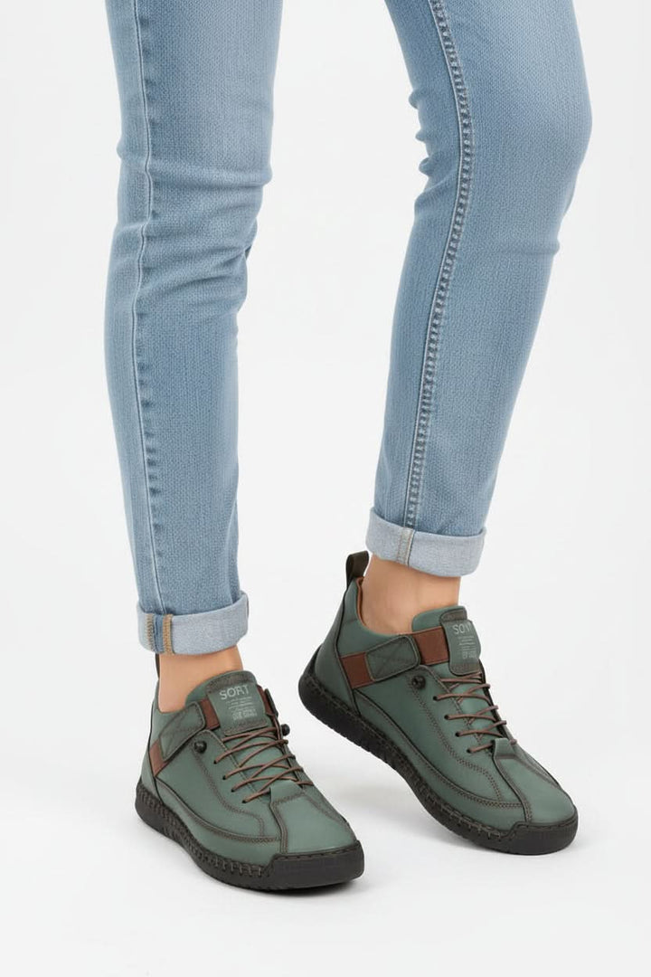 Everyday wide fit comfort shoes with a versatile design, perfect for walking and casual wear.