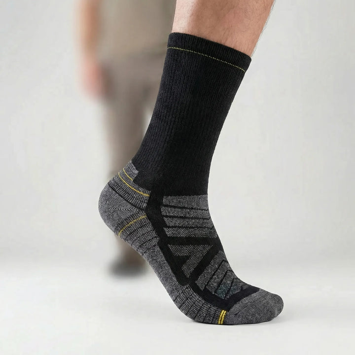 Versatile unisex mid-calf sports socks, cushioned & breathable. Perfect for running, hiking, cycling.