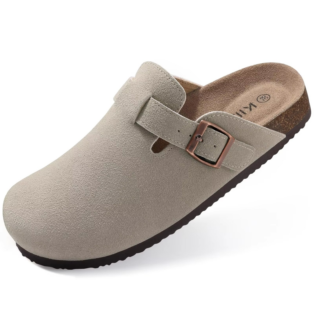 Versatile unisex cushioned clogs, great for indoor or outdoor casual slip-on wear.