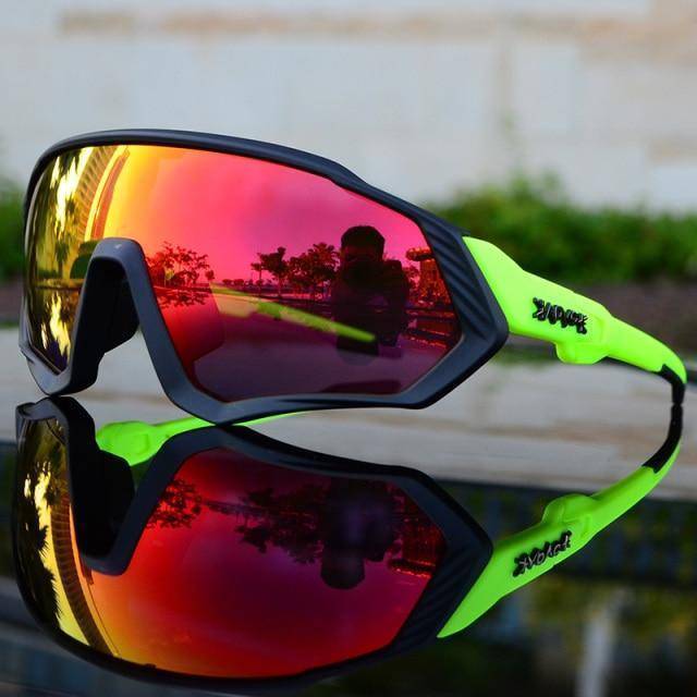Bike accessories: Polarized cycling glasses with UV400, sleek design, all-weather use