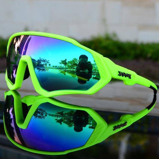 UV400 polarized cycling sunglasses, unisex, featuring a secure and comfortable fit