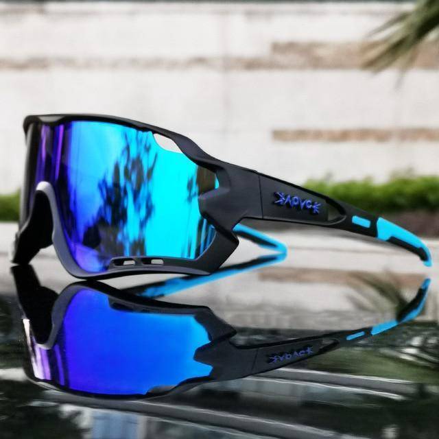 Lightweight polarized cycling glasses with UV400 protection, ideal for biking