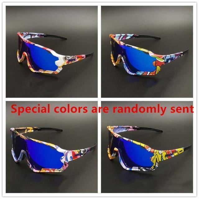 Cycling accessory: Black frame polarized sunglasses, UV400 protection, for men and women
