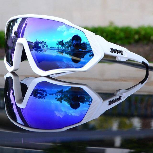 Polarized sports eyewear for cycling, full UV400 protection, durable and comfortable