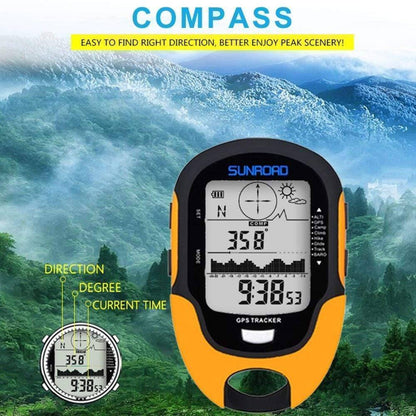 Unisex digital GPS altimeter barometer compass for hiking & outdoor navigation