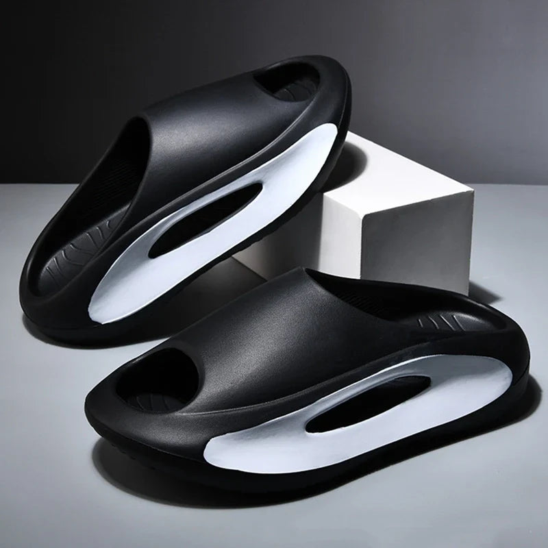 Unisex DRFT foam comfort slides, lightweight & cushioned for casual recovery footwear.