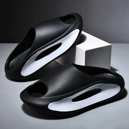 Unisex DRFT foam comfort slides, lightweight & cushioned for casual recovery footwear.